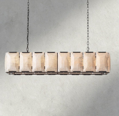 Hartley Calcite Rectangular Chandelier 42", 54", 62", 74" - GILDLAMPS