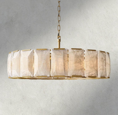 Hartley Calcite Round Chandelier 19", 31", 43", 60" - GILDLAMPS