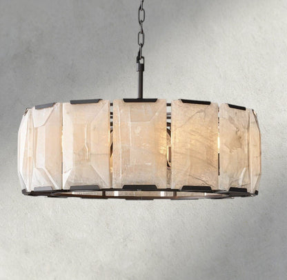 Hartley Calcite Round Chandelier 19", 31", 43", 60" - GILDLAMPS