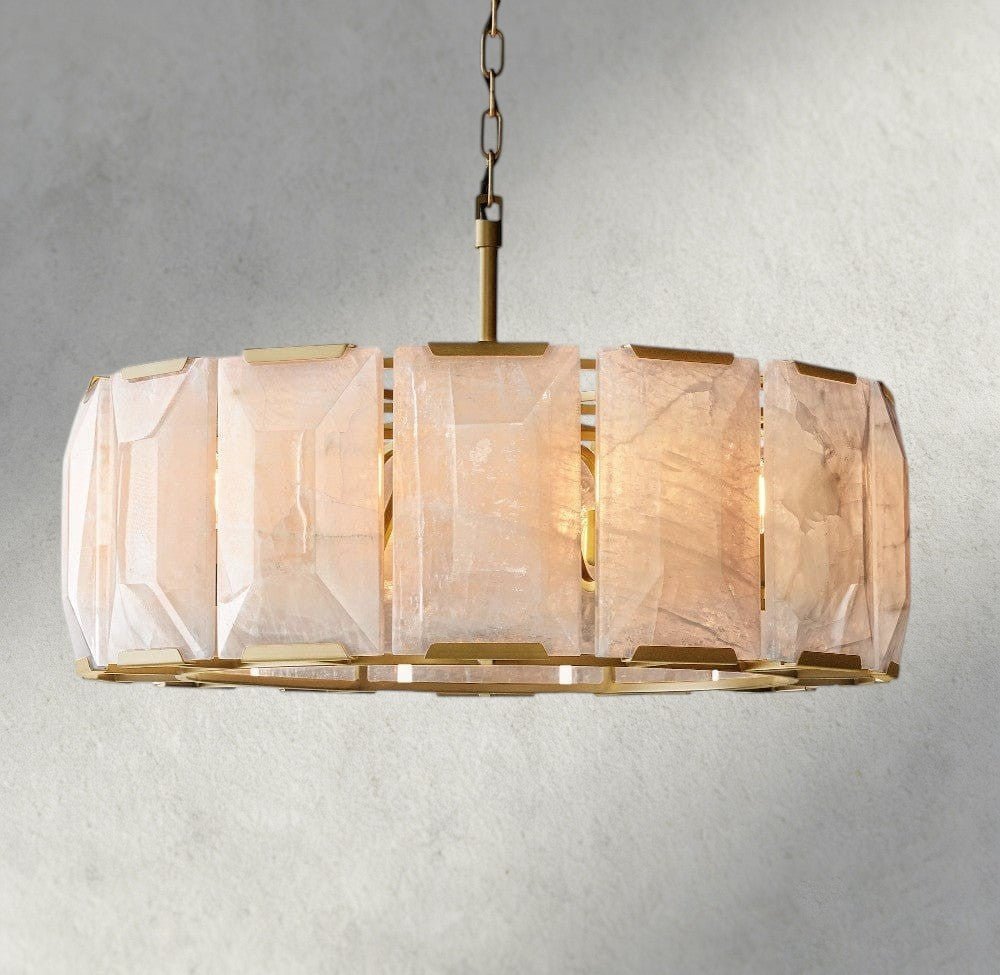 Hartley Calcite Round Chandelier 19", 31", 43", 60" - GILDLAMPS
