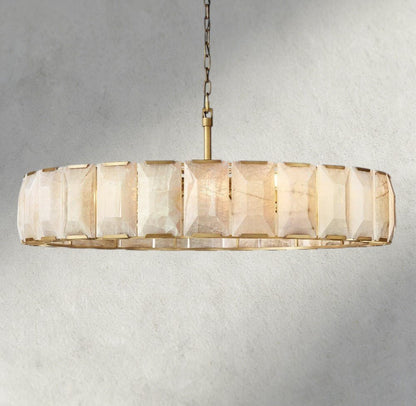 Hartley Calcite Round Chandelier 19", 31", 43", 60" - GILDLAMPS