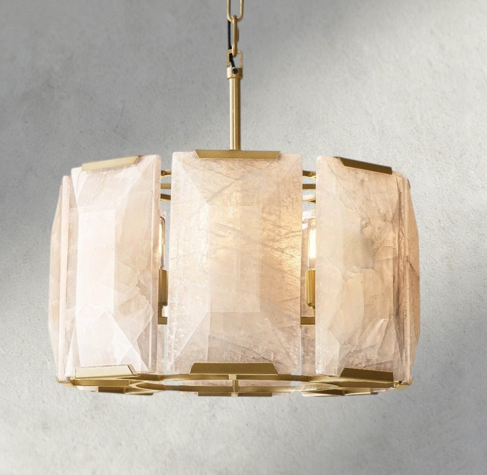Hartley Calcite Round Chandelier 19", 31", 43", 60" - GILDLAMPS