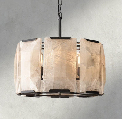 Hartley Calcite Round Chandelier 19", 31", 43", 60" - GILDLAMPS