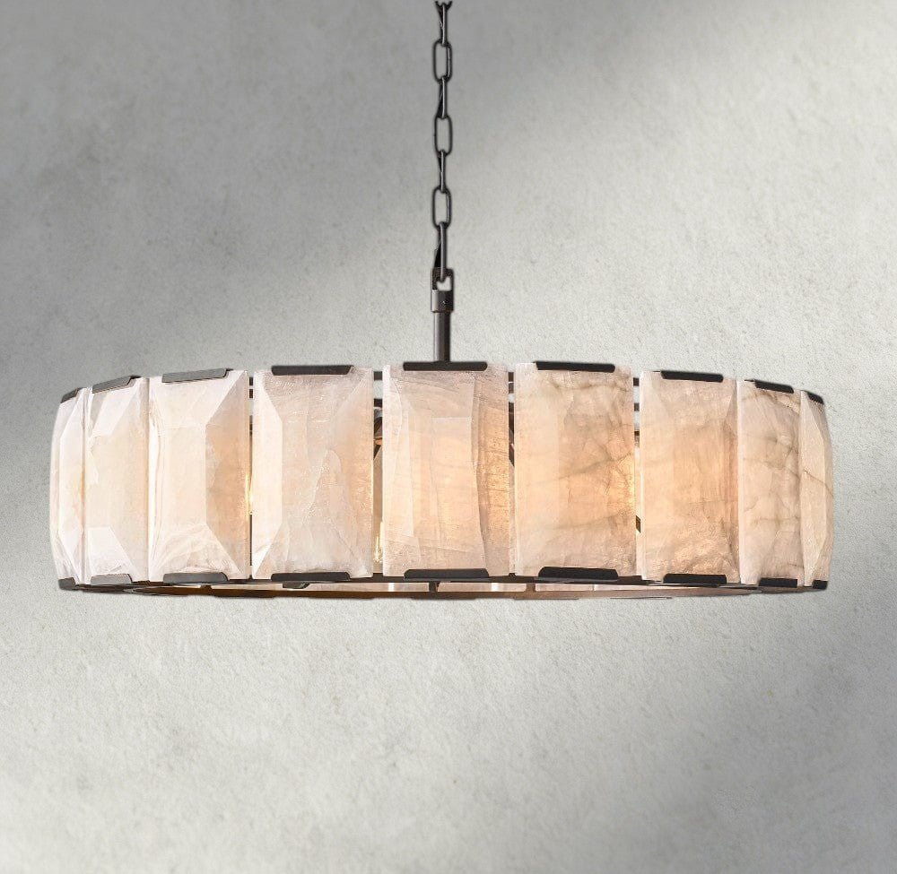 Hartley Calcite Round Chandelier 19", 31", 43", 60" - GILDLAMPS