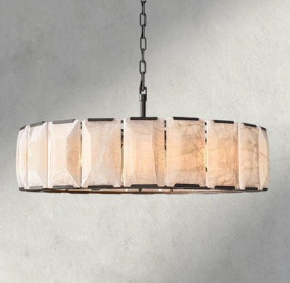 Hartley Calcite Round Chandelier 19", 31", 43", 60" - GILDLAMPS