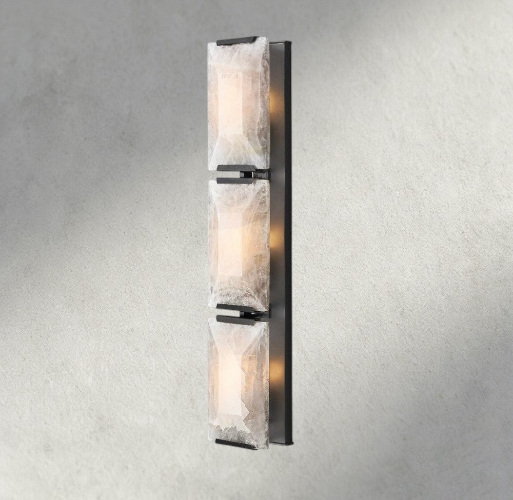 Hartley Calcite Triple Sconce - GILDLAMPS