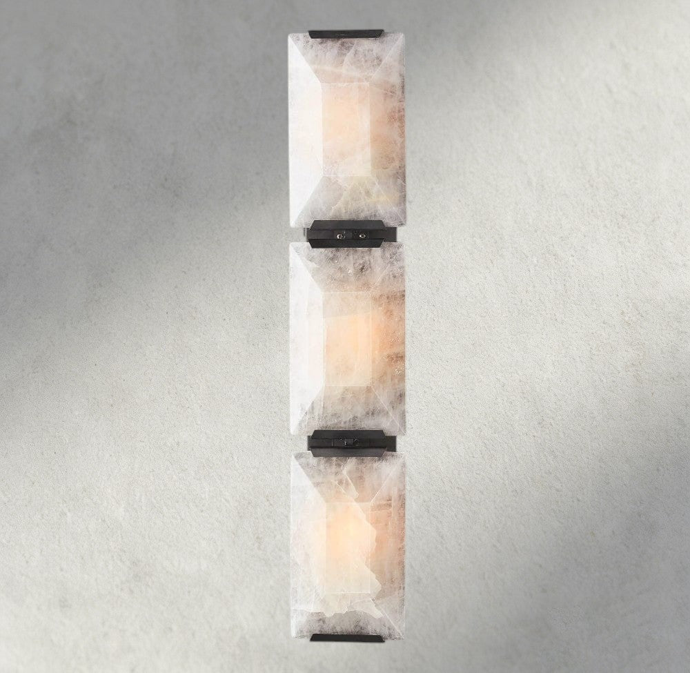 Hartley Calcite Triple Sconce - GILDLAMPS