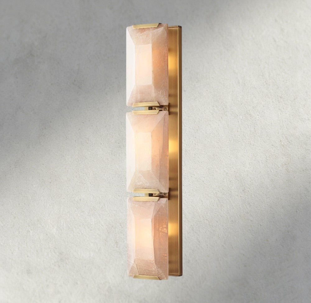 Hartley Calcite Triple Sconce - GILDLAMPS