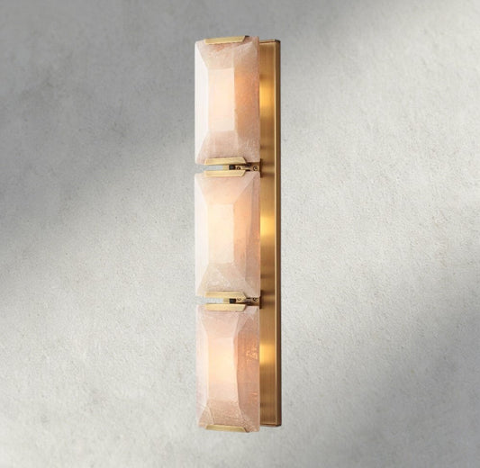 Hartley Calcite Triple Sconce - GILDLAMPS