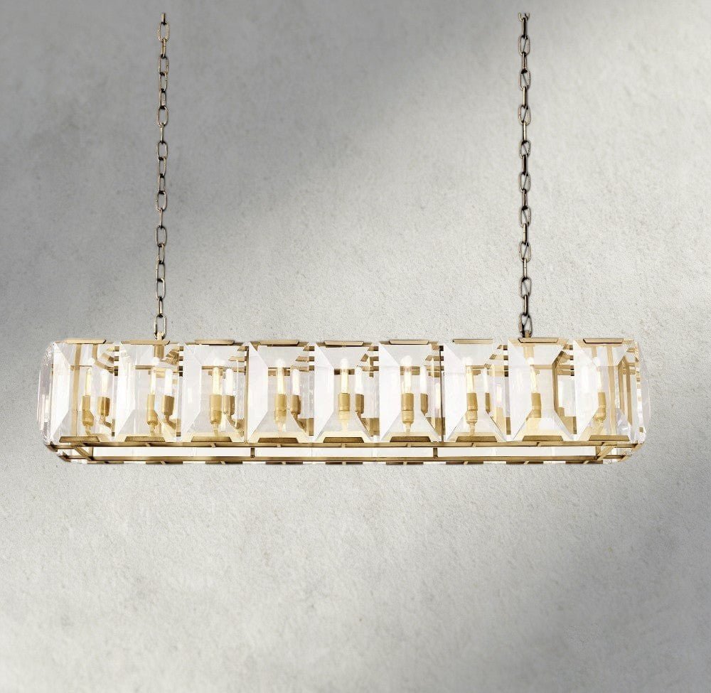 Hartley Crystal Rectangular Chandelier 42", 54", 62", 74" - GILDLAMPS