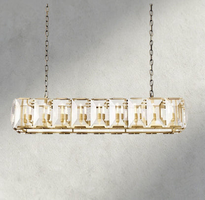 Hartley Crystal Rectangular Chandelier 42", 54", 62", 74" - GILDLAMPS