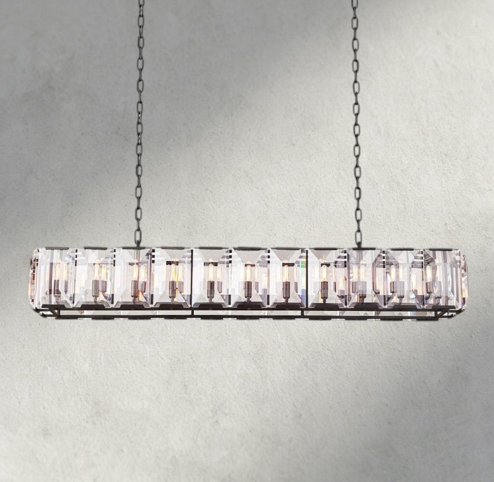 Hartley Crystal Rectangular Chandelier 42", 54", 62", 74" - GILDLAMPS