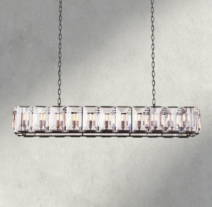 Hartley Crystal Rectangular Chandelier 42", 54", 62", 74" - GILDLAMPS