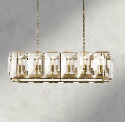 Hartley Crystal Rectangular Chandelier 42", 54", 62", 74" - GILDLAMPS