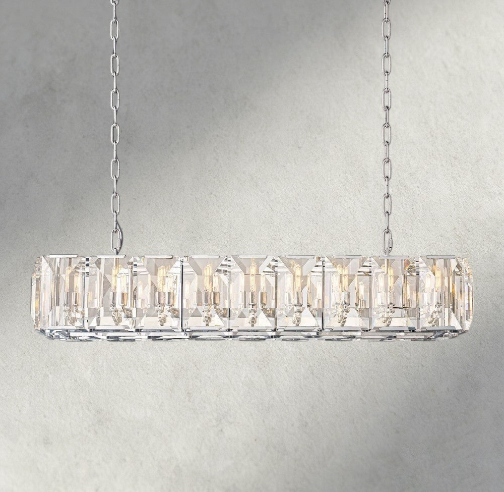 Hartley Crystal Rectangular Chandelier 42", 54", 62", 74" - GILDLAMPS