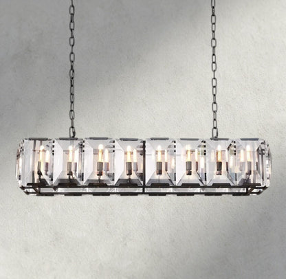 Hartley Crystal Rectangular Chandelier 42", 54", 62", 74" - GILDLAMPS