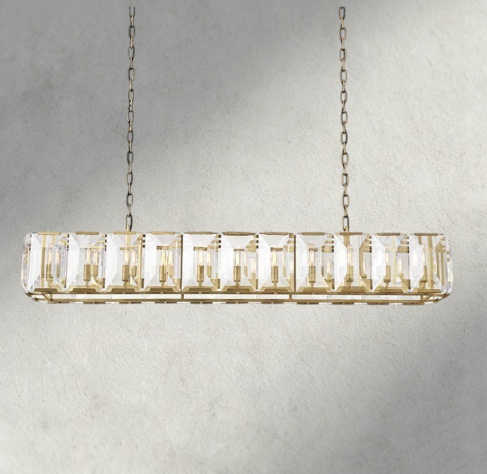 Hartley Crystal Rectangular Chandelier 42", 54", 62", 74" - GILDLAMPS