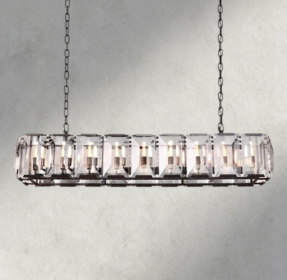 Hartley Crystal Rectangular Chandelier 42", 54", 62", 74" - GILDLAMPS