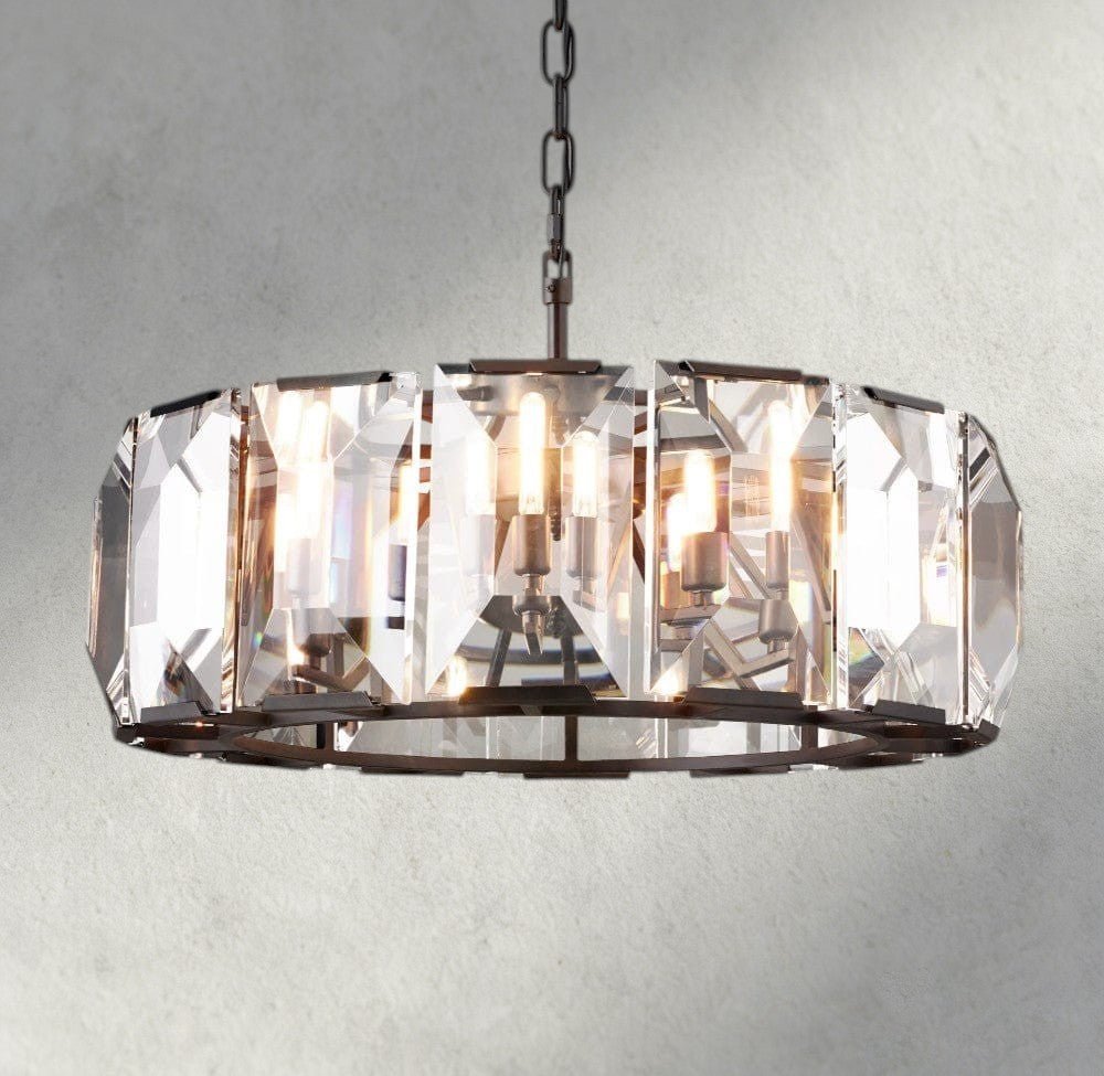 Hartley Crystal Round Chandelier 19", 31", 43", 60" - GILDLAMPS