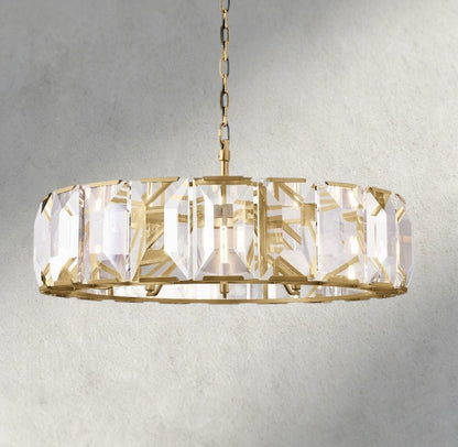 Hartley Crystal Round Chandelier 19", 31", 43", 60" - GILDLAMPS