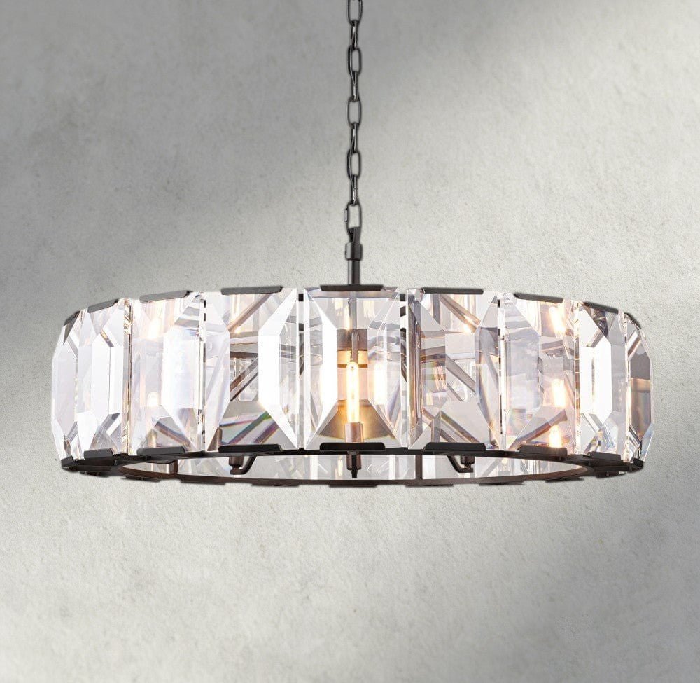 Hartley Crystal Round Chandelier 19", 31", 43", 60" - GILDLAMPS