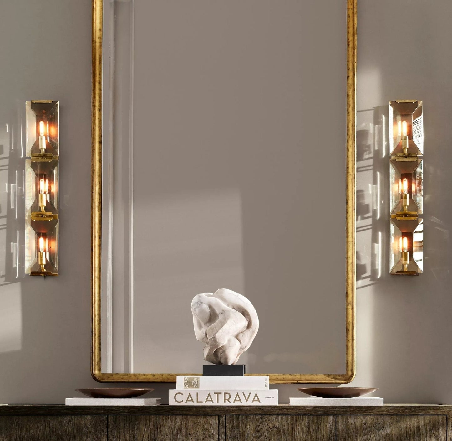 Hartley Crystal Triple Sconce - GILDLAMPS