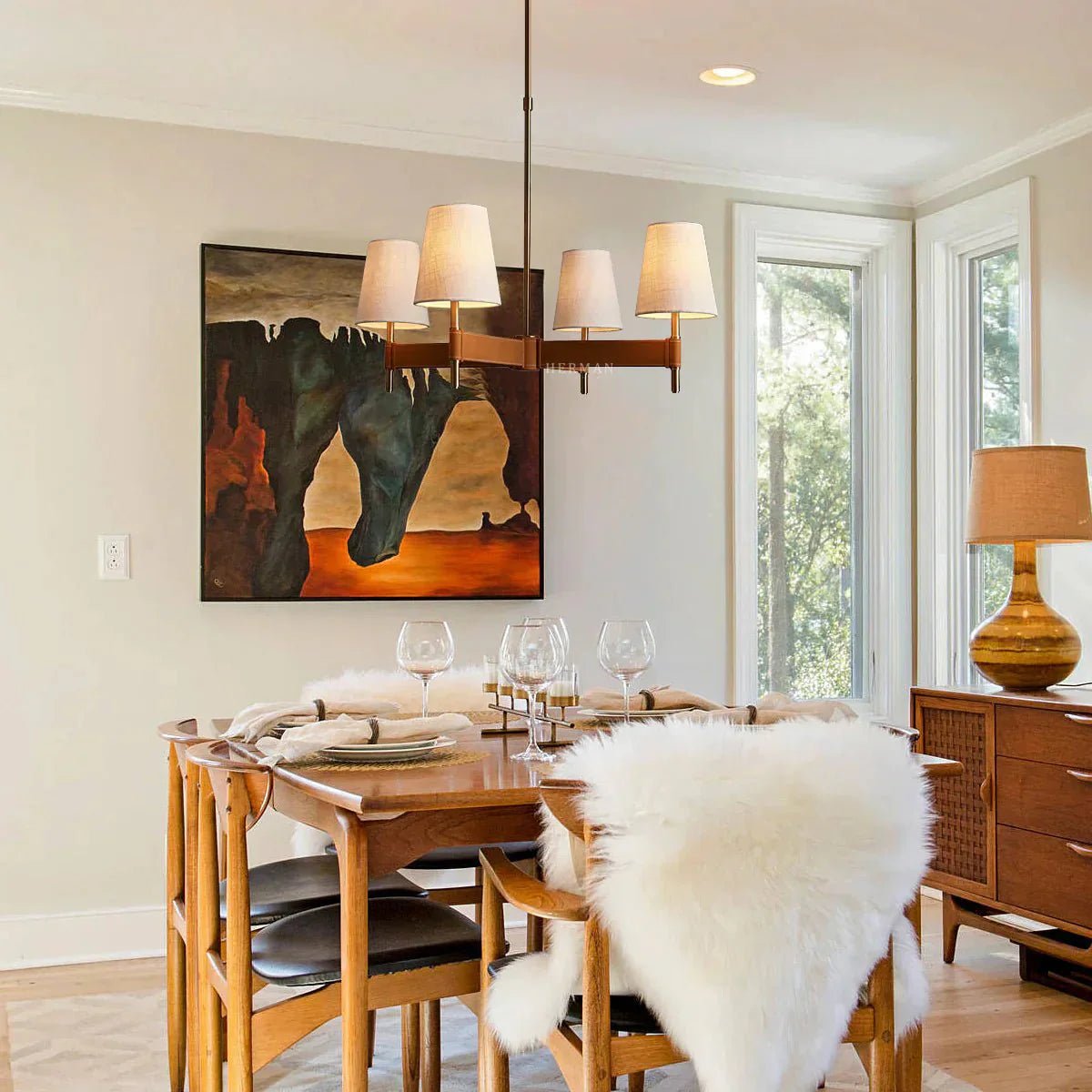 Hastings 4 - Light Cross Chandelier - GILDLAMPS