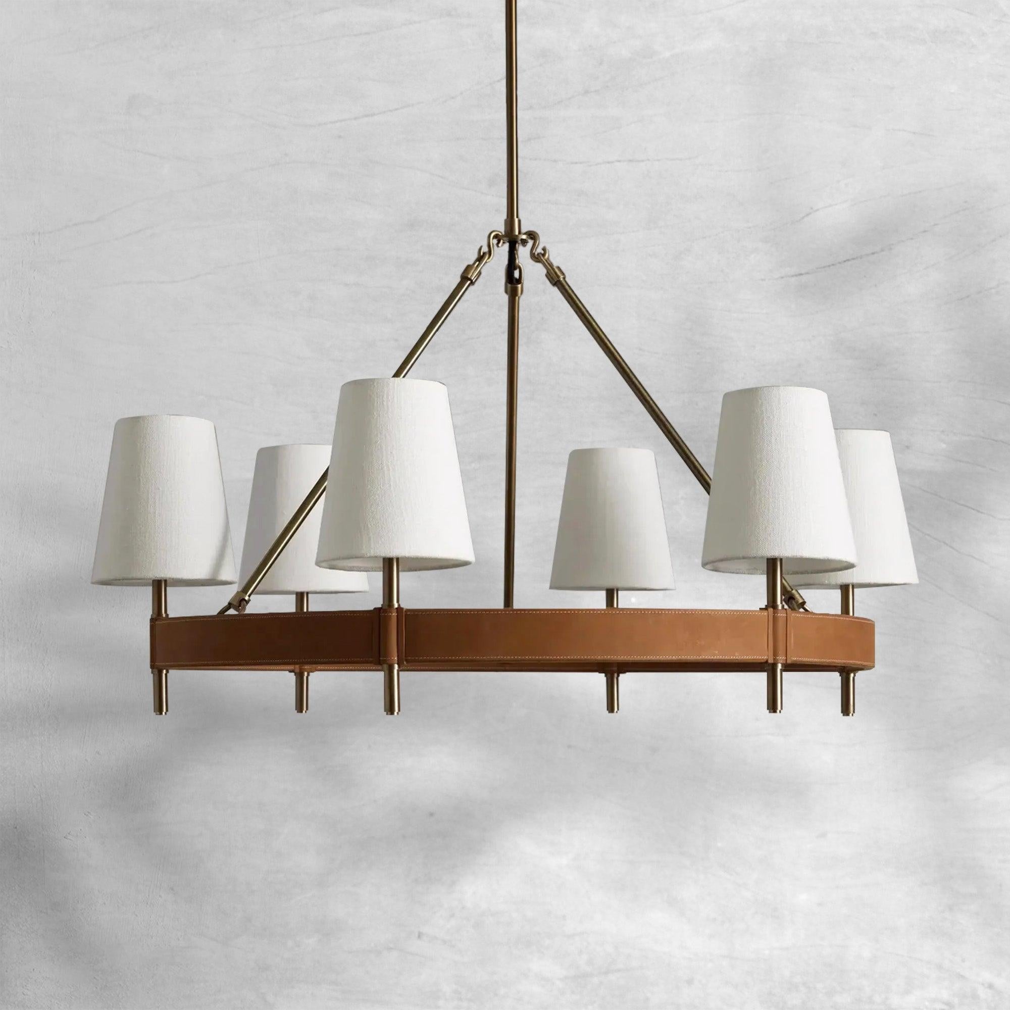 Hastings 6-Light Halo Chandelier - GILDLAMPS