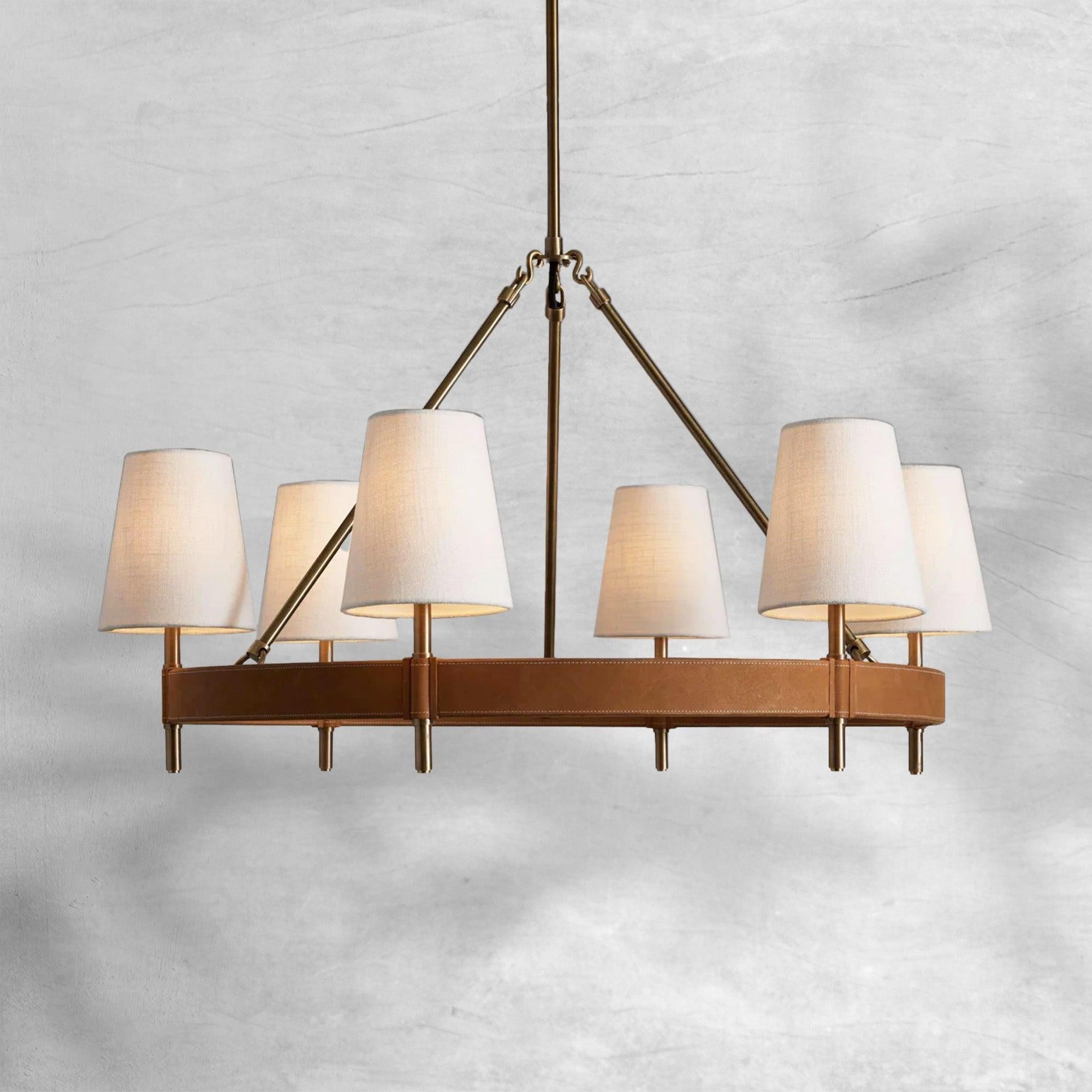 Hastings 6-Light Halo Chandelier - GILDLAMPS