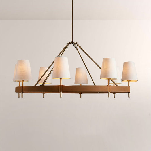 Haven Round Brass Chandelier - GILDLAMPS