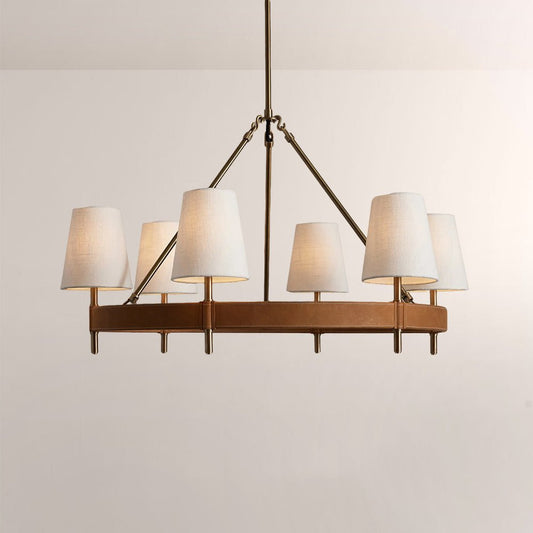Haven Round Brass Chandelier - GILDLAMPS