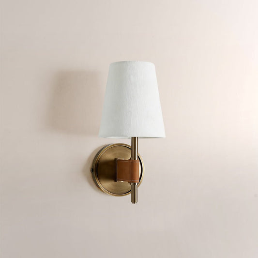 Haven Wrapped Brass Wall Sconce - GILDLAMPS