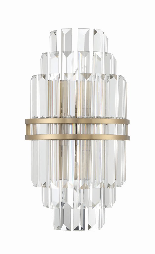 Hayes Crystal 2 Light Wall Sconce - GILDLAMPS