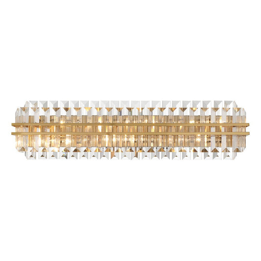 Hayes Crystal 6 Light Bathroom Wall Sconce - GILDLAMPS
