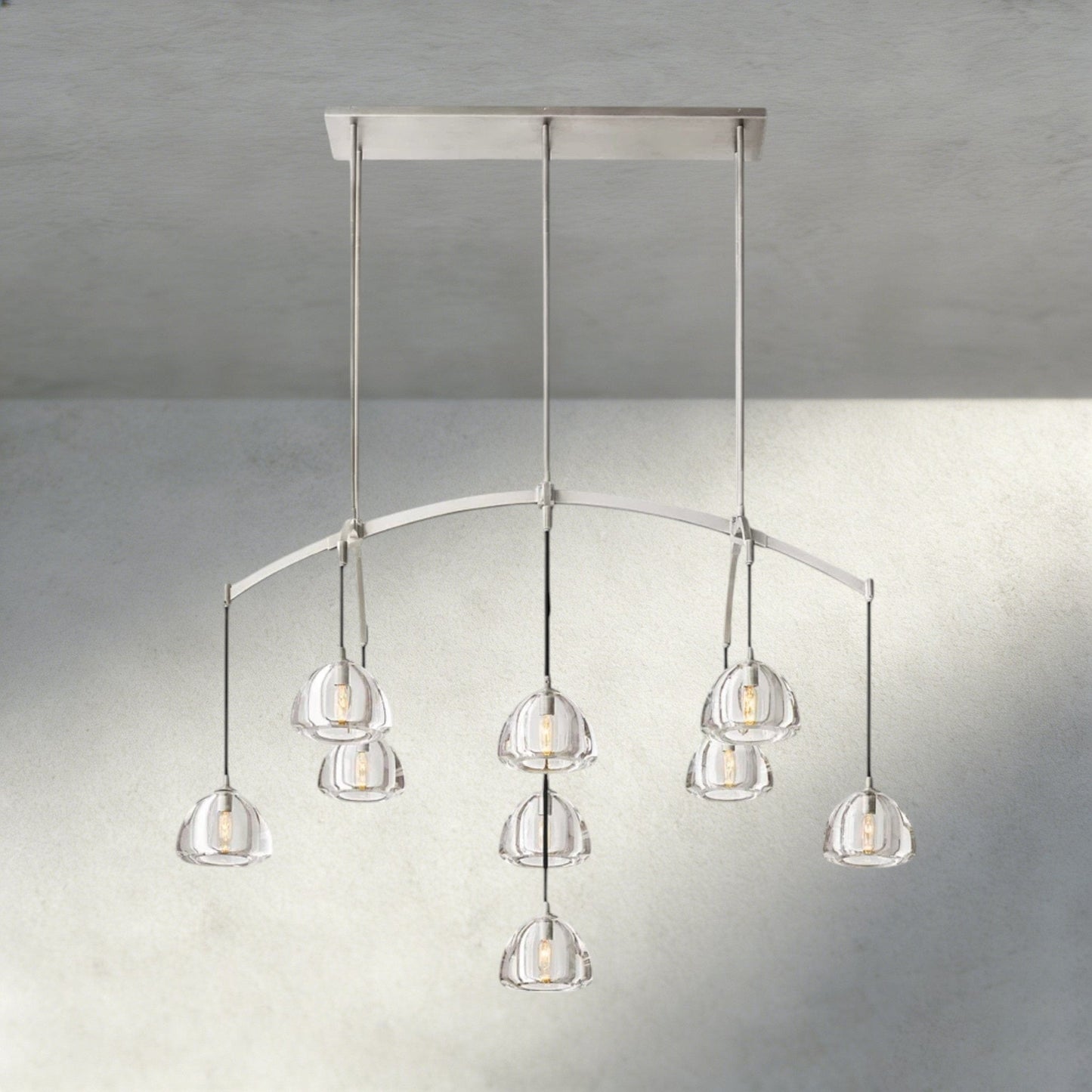 Hemispher Linear Chandelier - GILDLAMPS