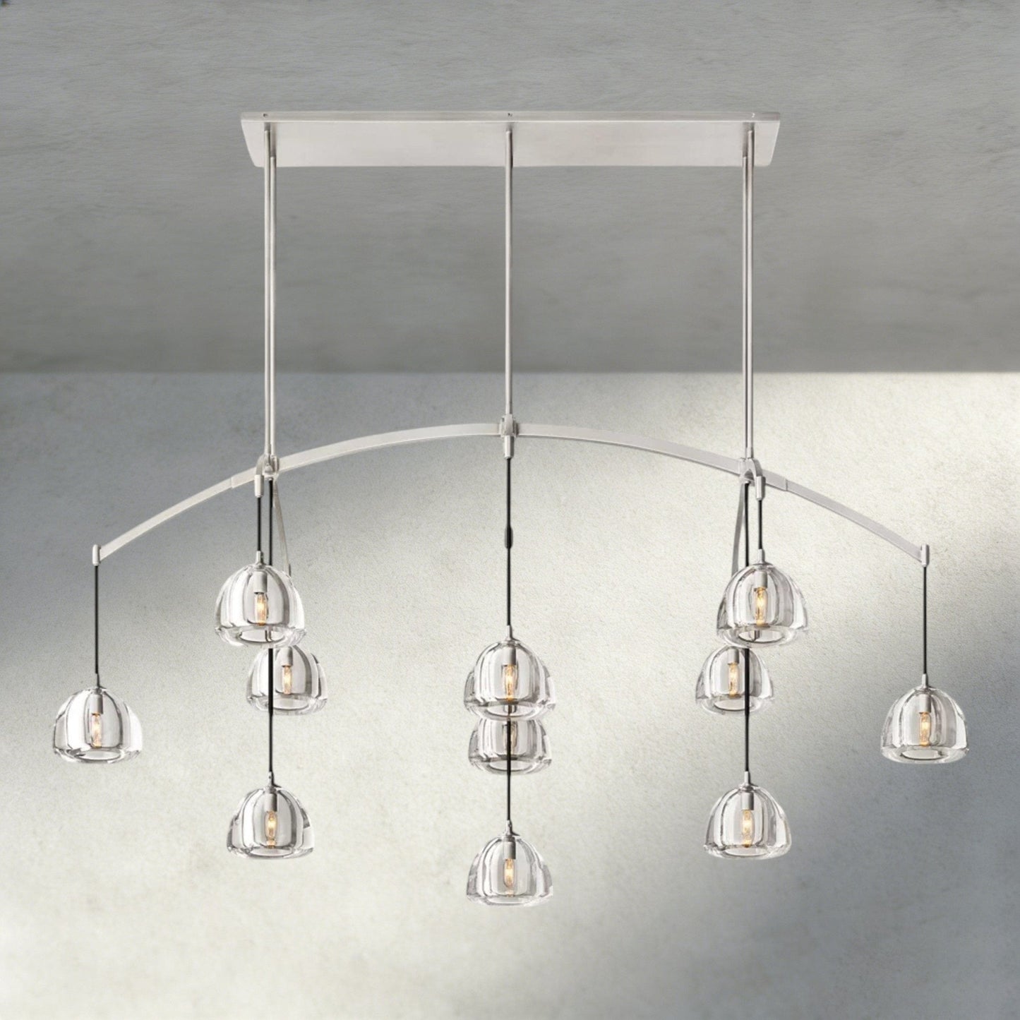 Hemispher Linear Chandelier - GILDLAMPS