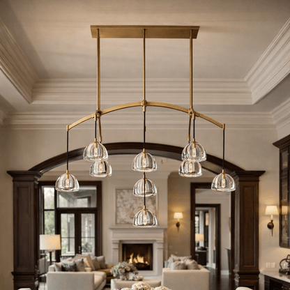 Hemispher Linear Chandelier - GILDLAMPS