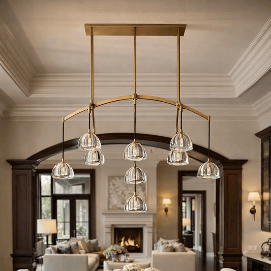 Hemispher Linear Chandelier - GILDLAMPS