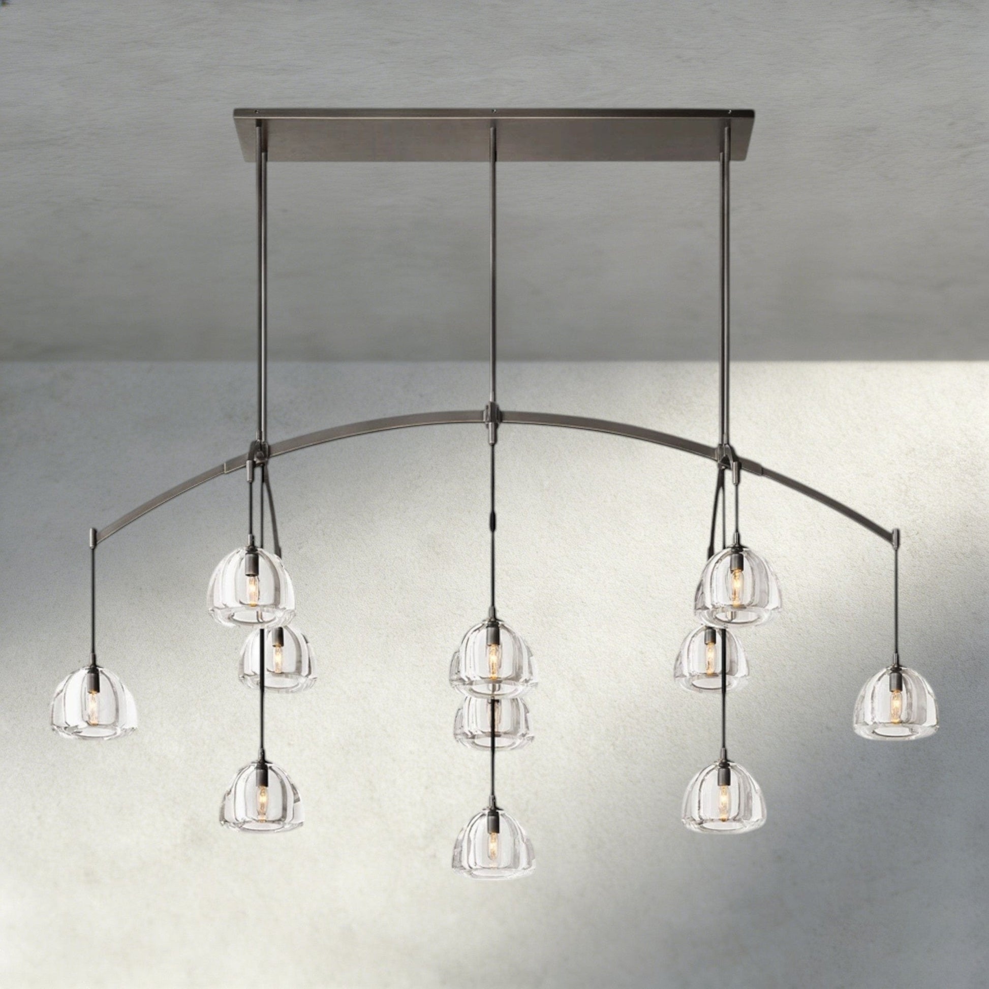 Hemispher Linear Chandelier - GILDLAMPS