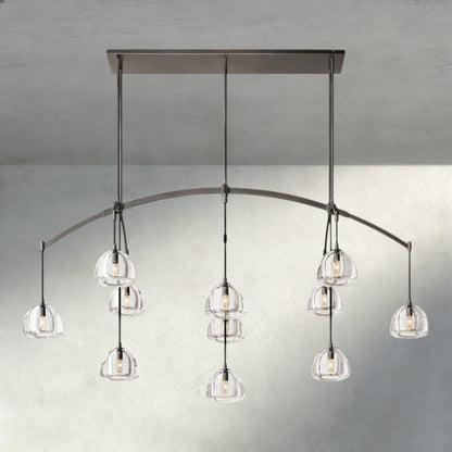 Hemispher Linear Chandelier - GILDLAMPS