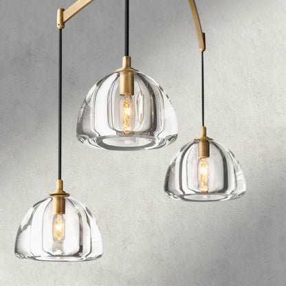 Hemispher Linear Chandelier - GILDLAMPS