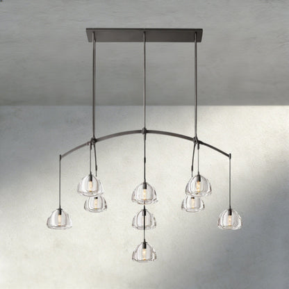 Hemispher Linear Chandelier - GILDLAMPS