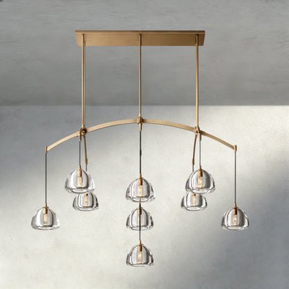 Hemispher Linear Chandelier - GILDLAMPS
