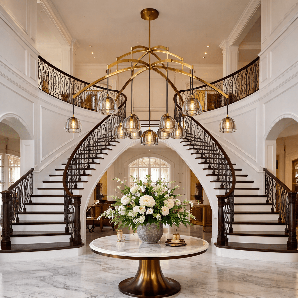 Hemispher Round Chandelier - GILDLAMPS