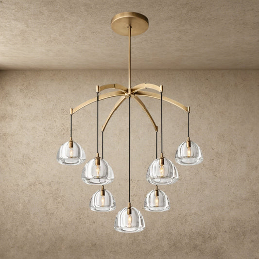Hemisphere Round Chandelier 36 inch, 48 inch, 60 inch - GILDLAMPS