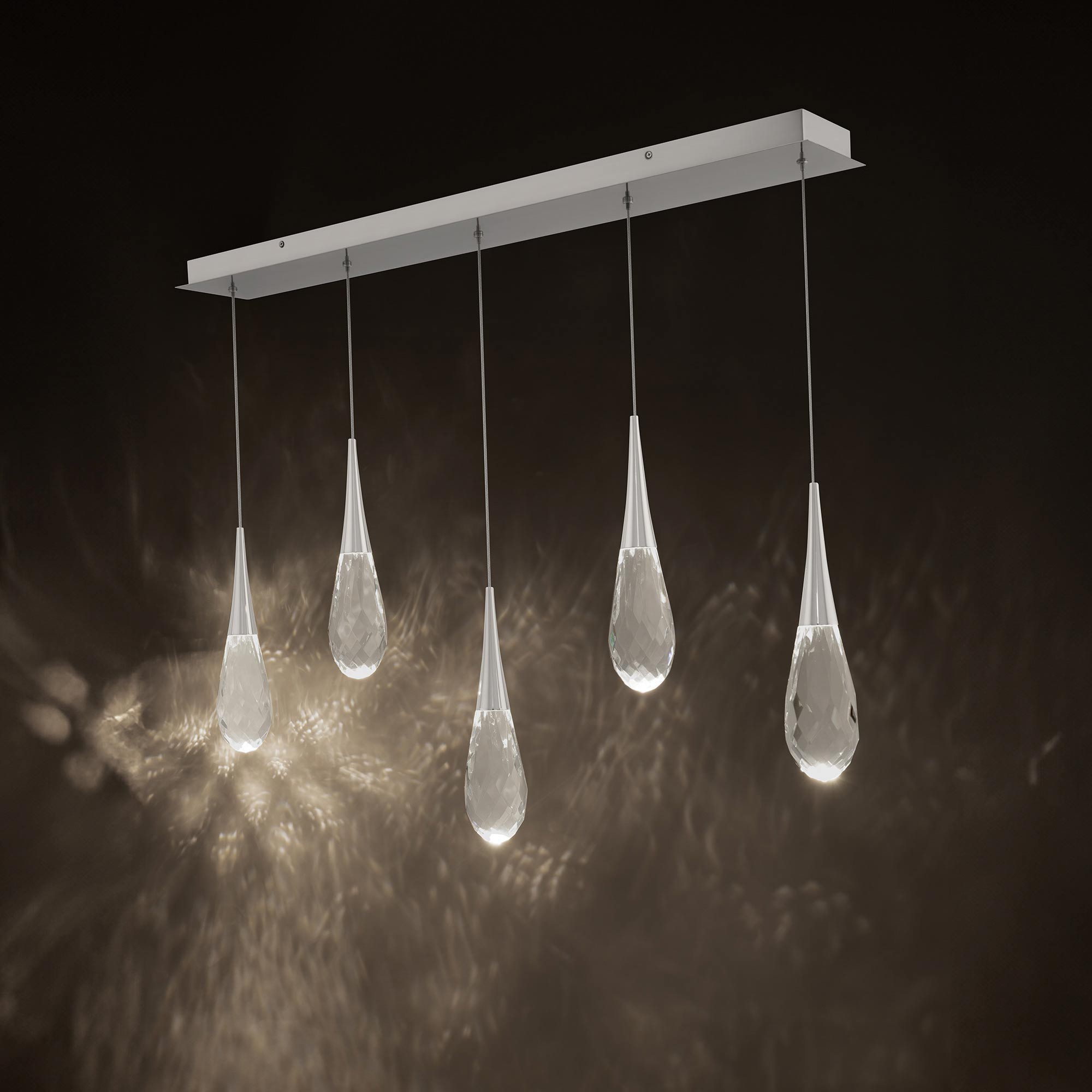 Hibiscus Linear LED Multi Pendant Light - GILDLAMPS