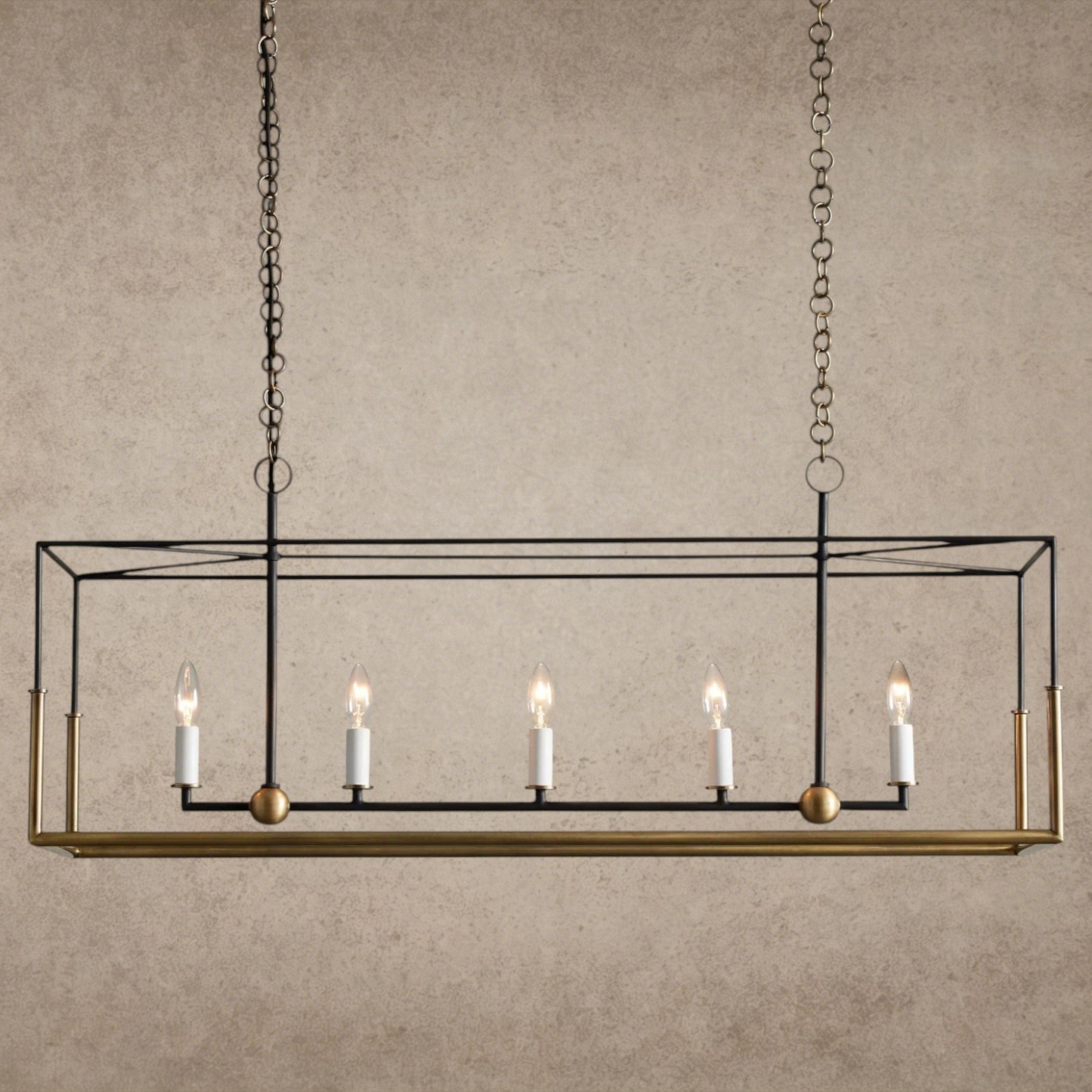 Holt Linear Chandelier 43 inch, 55 inch