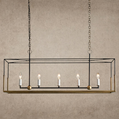 Holt Linear Chandelier 43 inch, 55 inch