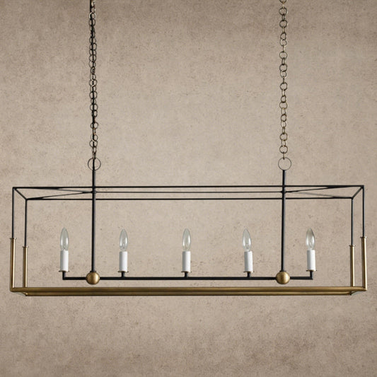 Holt Linear Chandelier 43 inch, 55 inch - GILDLAMPS