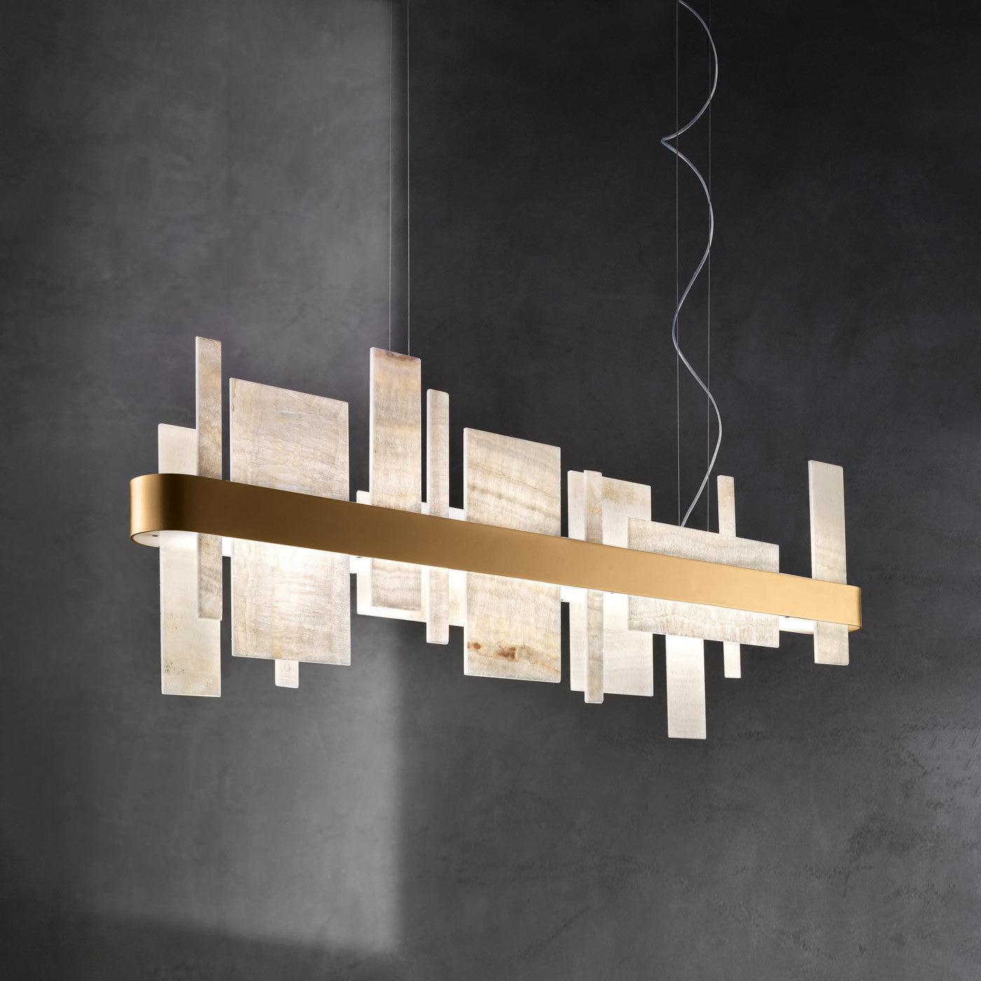 Honice LED Alabaster Chandelier - GILDLAMPS